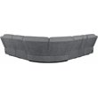 Pemberly Row 6-piece Modular Reclining Sectional Sofa in Charcoal