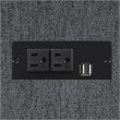 Pemberly Row 6-piece Modular Reclining Sectional Sofa in Charcoal