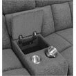 Pemberly Row 6-piece Modular Reclining Sectional Sofa in Charcoal