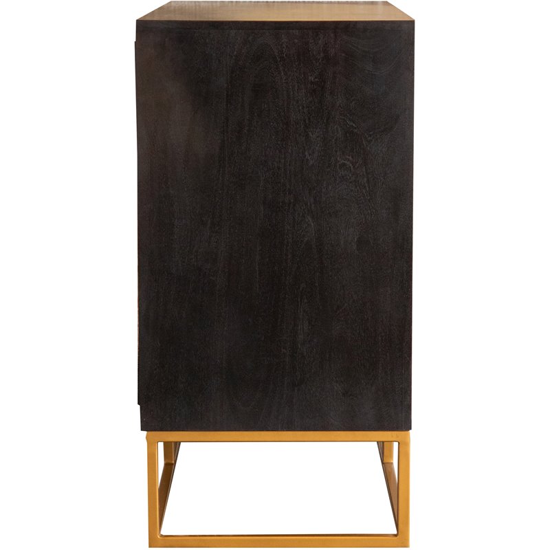Pemberly Row 2-door 40-inch Wood Accent Storage Cabinet in Black Walnut