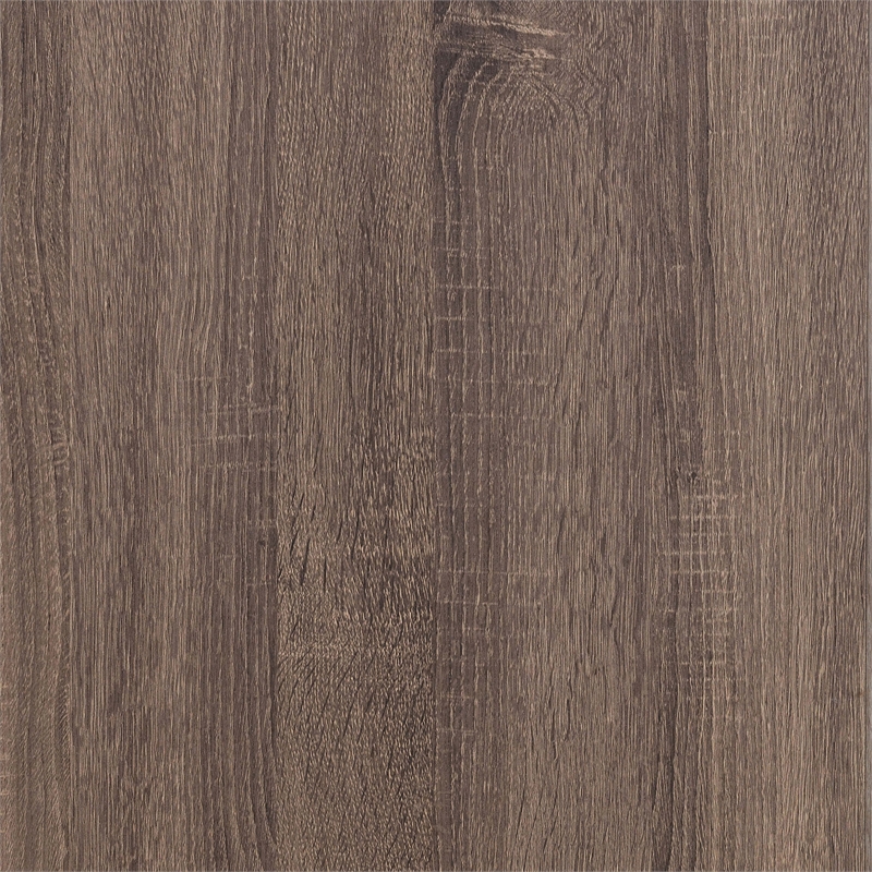 Pemberly Row 6-drawer Engineered Wood Dresser with Mirror in Barrel Oak