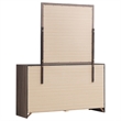 Pemberly Row 6-drawer Engineered Wood Dresser with Mirror in Barrel Oak