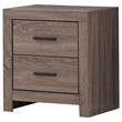 Pemberly Row 2-drawer Engineered Wood Nightstand in Barrel Oak