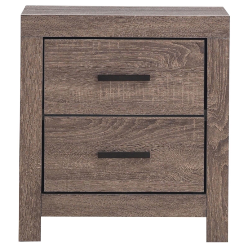 Pemberly Row 2-drawer Engineered Wood Nightstand in Barrel Oak