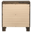Pemberly Row 2-drawer Solid Hardwood Nightstand in Rustic Golden Brown