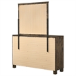 Pemberly Row 8-drawer Dresser with Mirror in Rustic Golden Brown
