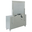 Pemberly Row 6-drawer Fretwork Dresser with Mirror in Silver Metallic