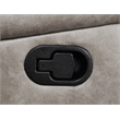 Pemberly Row Upholstered Swivel Glider Recliner Chair in Taupe