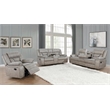 Pemberly Row Upholstered Swivel Glider Recliner Chair in Taupe