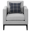 Pemberly Row 3-piece Upholstered Track Arm Sofa Set in Light Grey