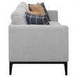 Pemberly Row 2-piece Upholstered Track Arm Sofa Set in Light Grey