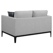 Pemberly Row 2-piece Upholstered Track Arm Sofa Set in Light Grey