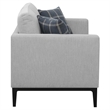 Pemberly Row 2-piece Upholstered Track Arm Sofa Set in Light Grey