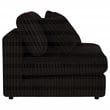 Pemberly Row Fabric Upholstered Soft Cushion Armless Chair in Chocolate