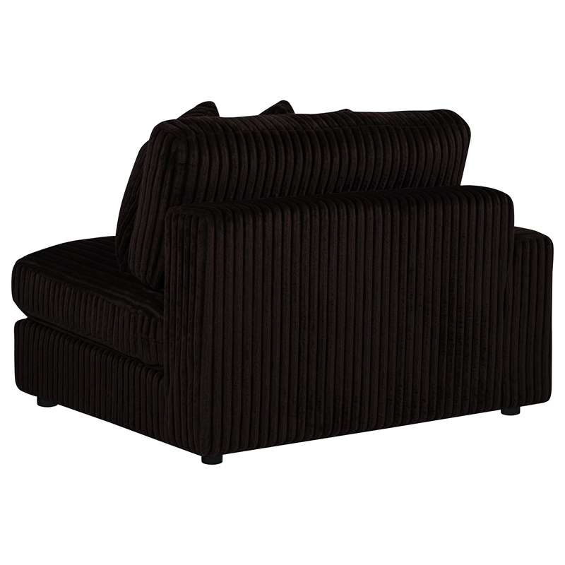 Pemberly Row 2-piece Upholstered Reversible Chaise Sectional in Chocolate