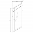 Pemberly Row 80-inch Full-Length Standing Floor Mirror in Washed Oak