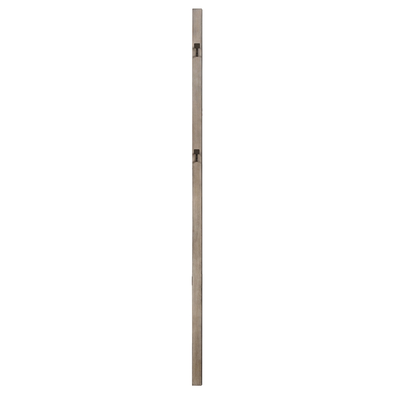 Pemberly Row 80-inch Full-Length Standing Floor Mirror in Washed Oak