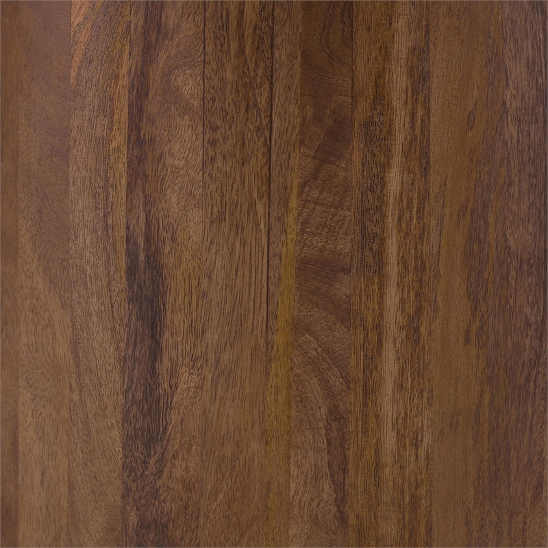 Pemberly Row Round 46-inch Marble Top Wood Dining Table in Natural