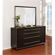 Pemberly Row 8-Drawer Dresser with Mirror in Smoked Peppercorn
