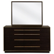Pemberly Row 8-Drawer Dresser with Mirror in Smoked Peppercorn