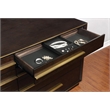 Pemberly Row 8-Drawer Dresser with Metallic Pulls in Smoked Peppercorn