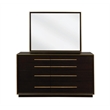 Pemberly Row 8-Drawer Dresser with Metallic Pulls in Smoked Peppercorn