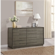 Pemberly Row 8-Drawer Bedroom Dresser with Bar Pulls in Taupe Oak
