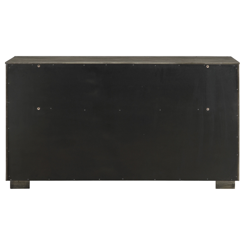 Pemberly Row 8-Drawer Bedroom Dresser with Bar Pulls in Taupe Oak