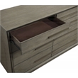 Pemberly Row 8-Drawer Bedroom Dresser with Bar Pulls in Taupe Oak