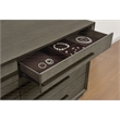 Pemberly Row 8-Drawer Bedroom Dresser and Mirror in Taupe Oak