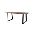 Pemberly Row 80-inch Live Edge Dining Table in Grey Sheesham Wood