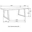 Pemberly Row 80-inch Live Edge Dining Table in Grey Sheesham Wood