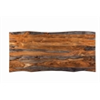 Pemberly Row 80-inch Live Edge Dining Table in Grey Sheesham Wood
