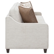 Pemberly Row 2-Piece Upholstered Sloped Arm Chenille Sofa Set in Beige