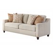 Pemberly Row 3-Piece Upholstered Sloped Arm Chenille Sofa Set in Beige
