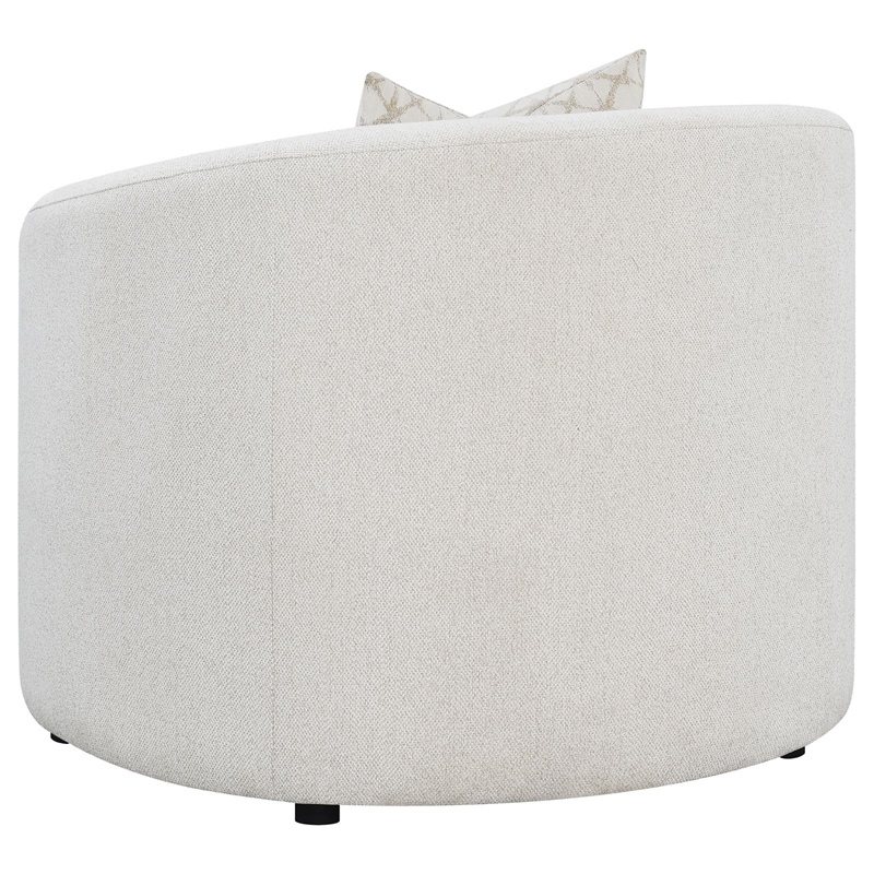 Pemberly Row 3-Piece Boucle Upholstered Sloped Arm Sofa Set in Latte