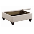 Pemberly Row Upholstered Sloped Arm Sectional Sofa in Platinum