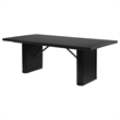 Pemberly Row Rectangular 84-inch Oak Veneer Dining Table in Black