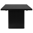 Pemberly Row 5-Piece Rectangular Dining Set with 4 Arm Chairs in Black
