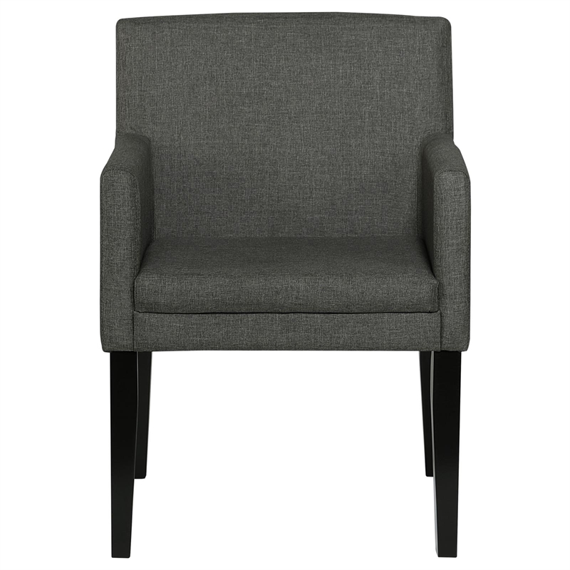 Pemberly Row 5-Piece Rectangular Dining Set with 4 Arm Chairs in Black