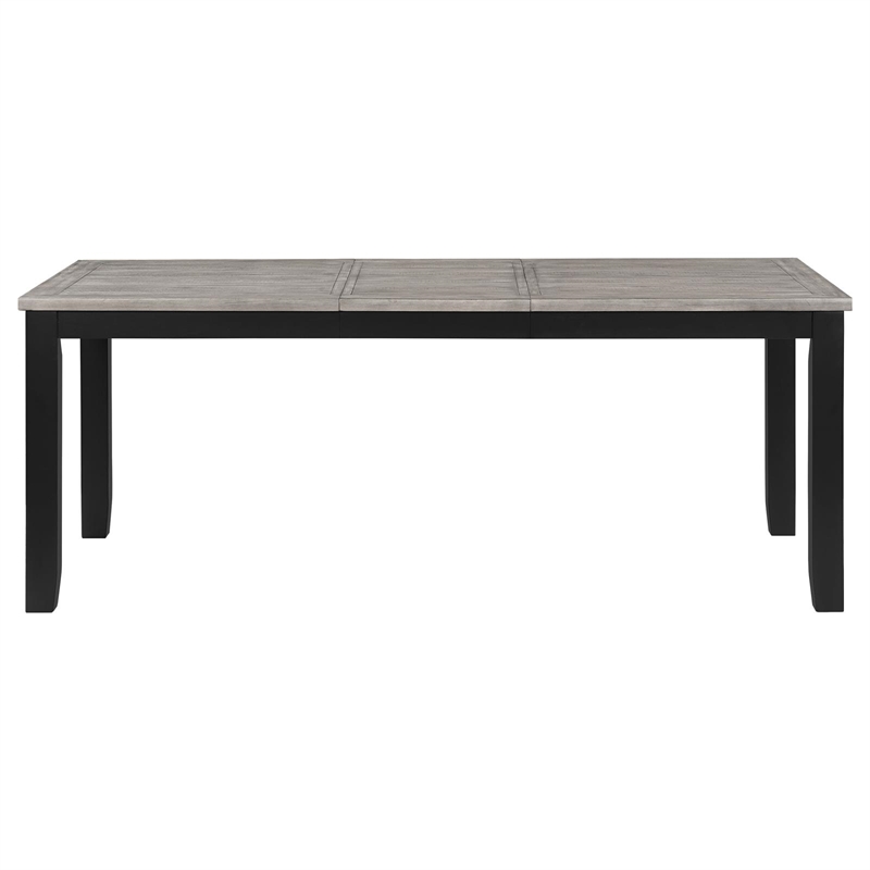 Pemberly Row Rectangular 78-inch Extension Leaf Dining Table in Black