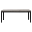 Pemberly Row 7-Piece Rectangular Extension Leaf Dining Set in Black