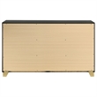 Pemberly Row Mid-Century Modern Wood 6-Drawer Dresser in Black