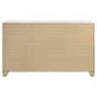 Pemberly Row Mid-Century Modern Wood 6-Drawer Dresser in White