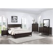 Pemberly Row Modern Wood 6-Drawer Dresser with Mirror in Brown
