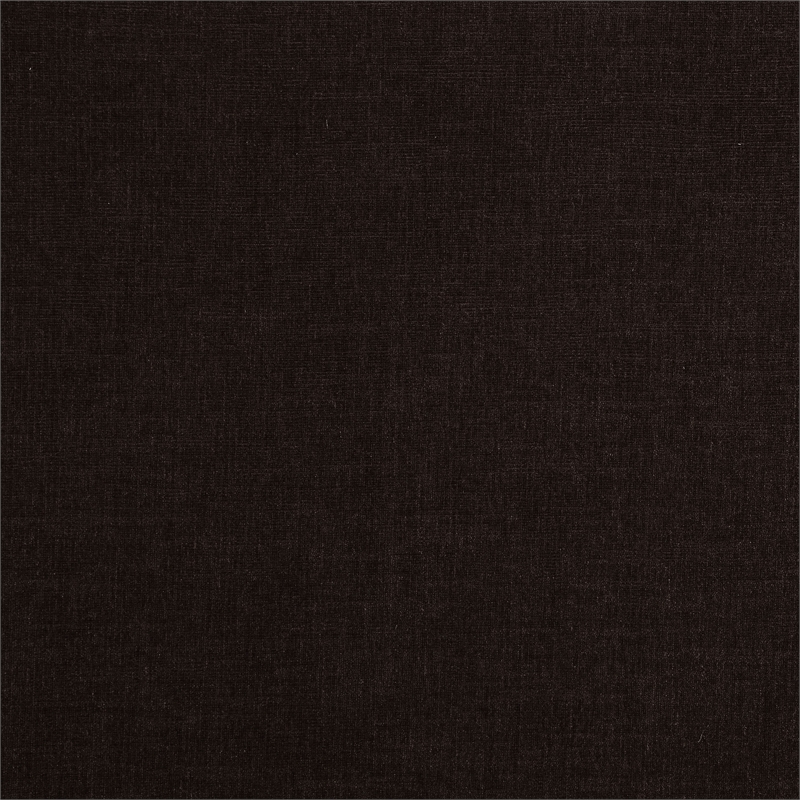Pemberly Row Upholstered Sectional Armless Chair in Dark Chocolate