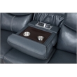 Pemberly Row 3-Piece Faux Leather Reclining Sofa and Recliner Set in Blue