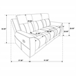 Pemberly Row 3-Piece Reclining Sofa with Loveseat and Recliner in Taupe