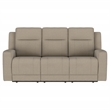 Pemberly Row 3-Piece Reclining Sofa with Loveseat and Recliner in Taupe