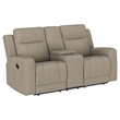 Pemberly Row 3-Piece Reclining Sofa with Loveseat and Recliner in Taupe